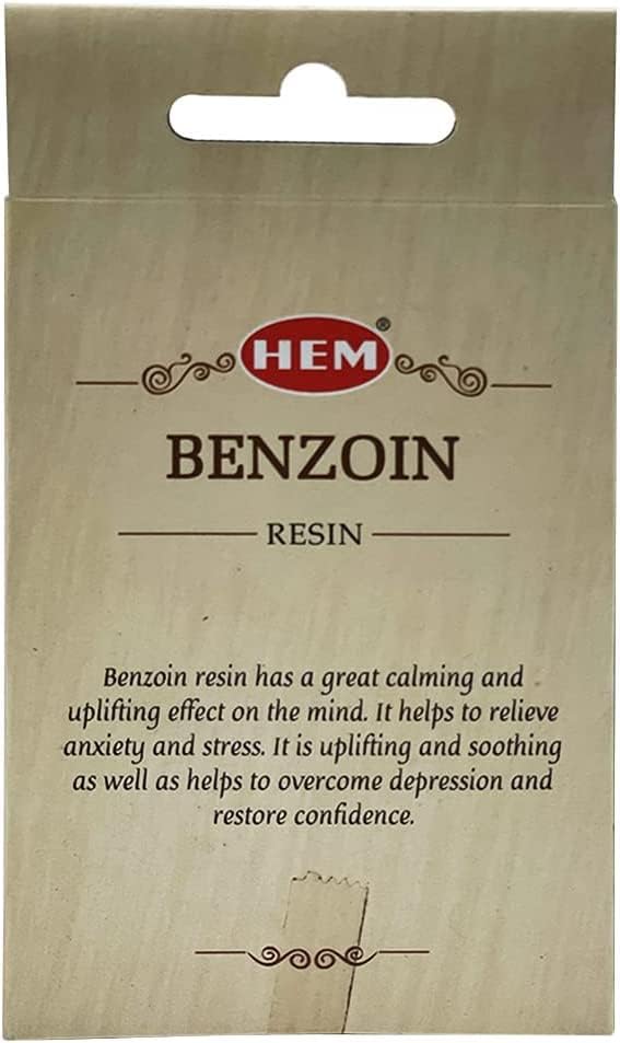 Hem Benzoin Incense Resin Natural Tree Sap Gum for Spiritual Rituals and Smudging - 30g Pack