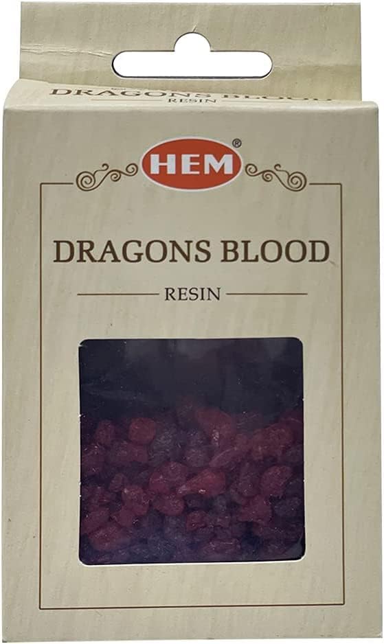 Hem Dragon's Blood Incense Resin Natural Tree Sap Gum for Spiritual Rituals and Smudging - 30g Pack