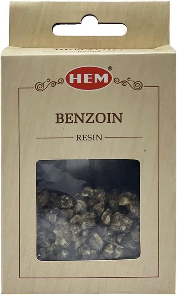 Hem Benzoin Incense Resin Natural Tree Sap Gum for Spiritual Rituals and Smudging - 30g Pack