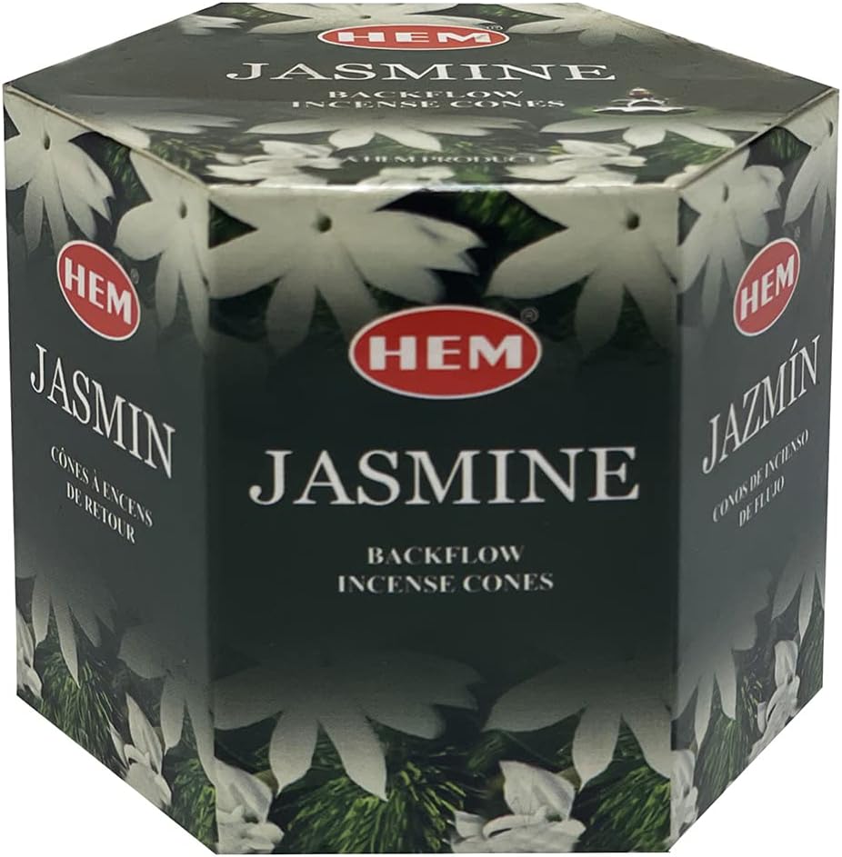 Hem Jasmine Backflow Incense Cones - 40 cones Pack