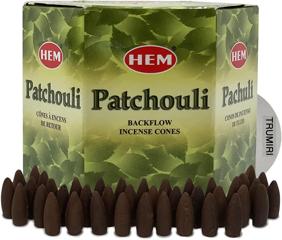 Hem Patchouli Backflow Incense Cones - 40 cones Pack