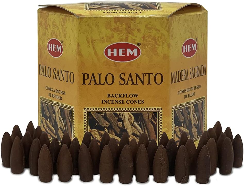 Hem Palo Santo Backflow Incense Cones - 40 Waterfall Cones Pack