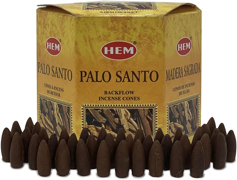 Hem Palo Santo Backflow Incense Cones - 40 cones Pack