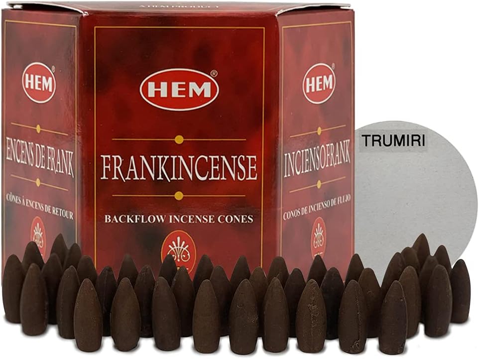 Hem Frankincense Backflow Incense Cones - 40 cones Pack