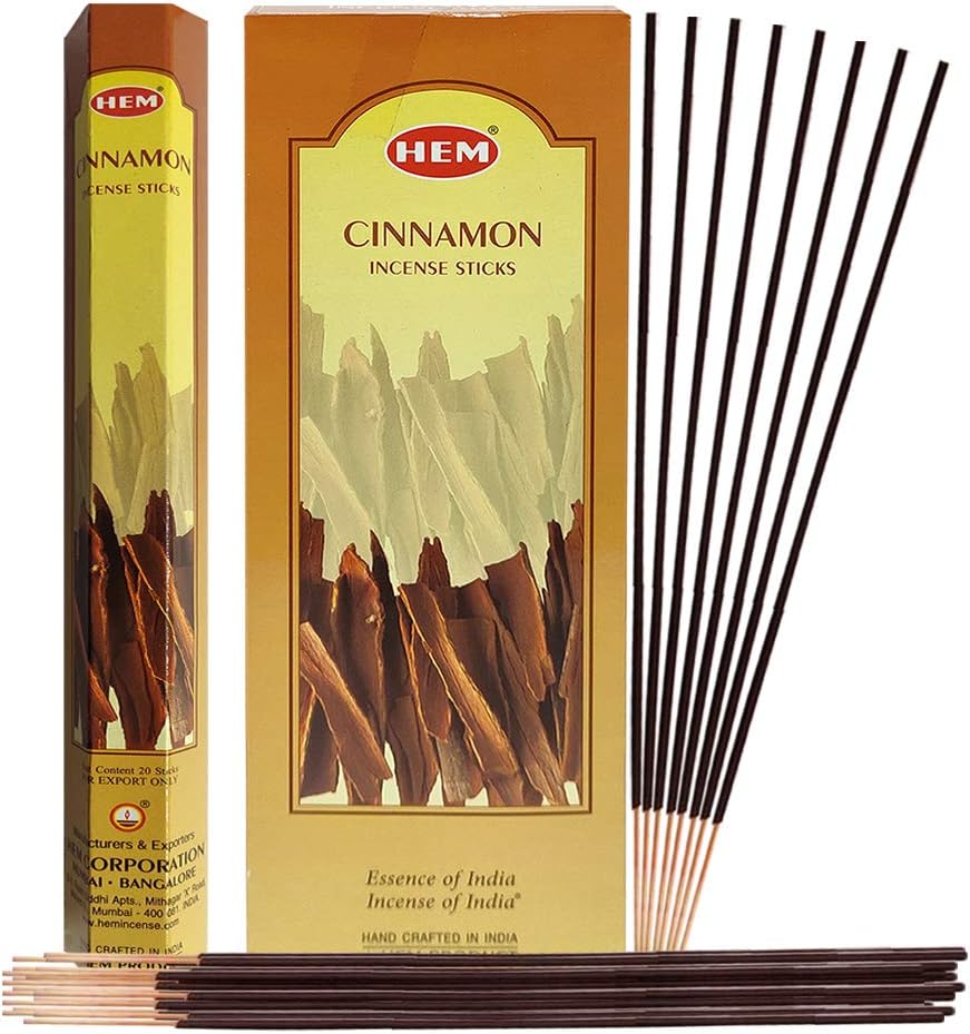 Hem Cinnamon Incense Sticks - 120 Sticks Pack