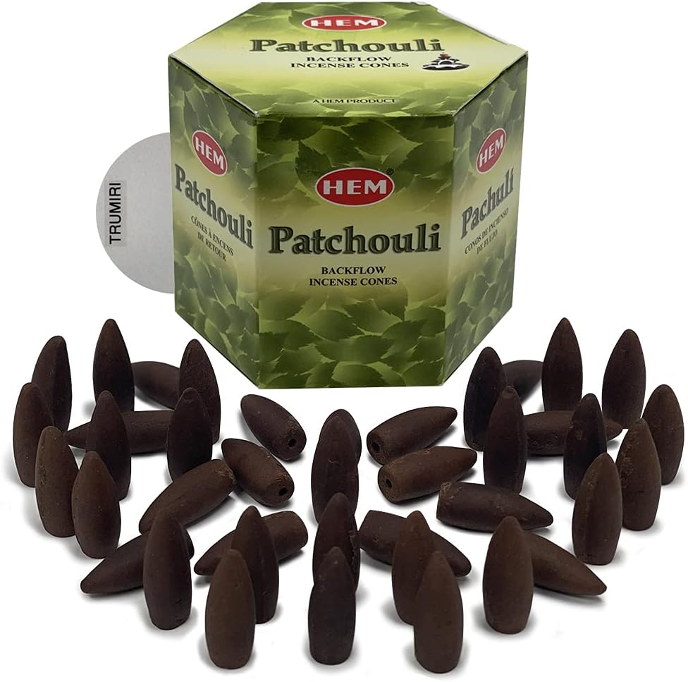 Hem Patchouli Backflow Incense Cones - 40 cones Pack