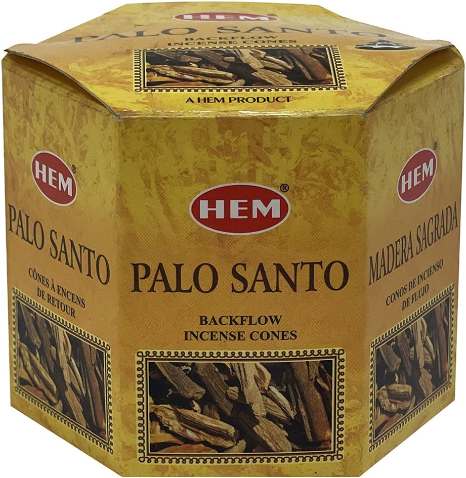 Hem Palo Santo Backflow Incense Cones - 40 Waterfall Cones Pack