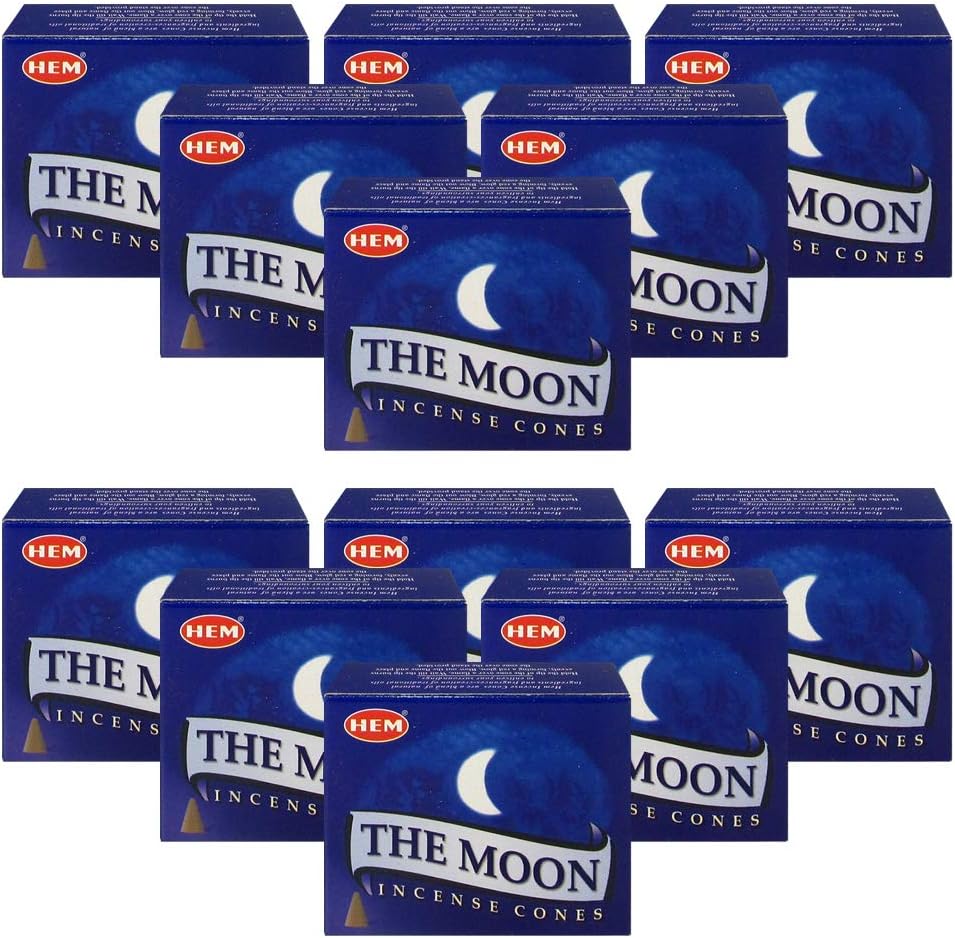 Hem The Moon Incense Cones - 120 Dhoop Cones Pack