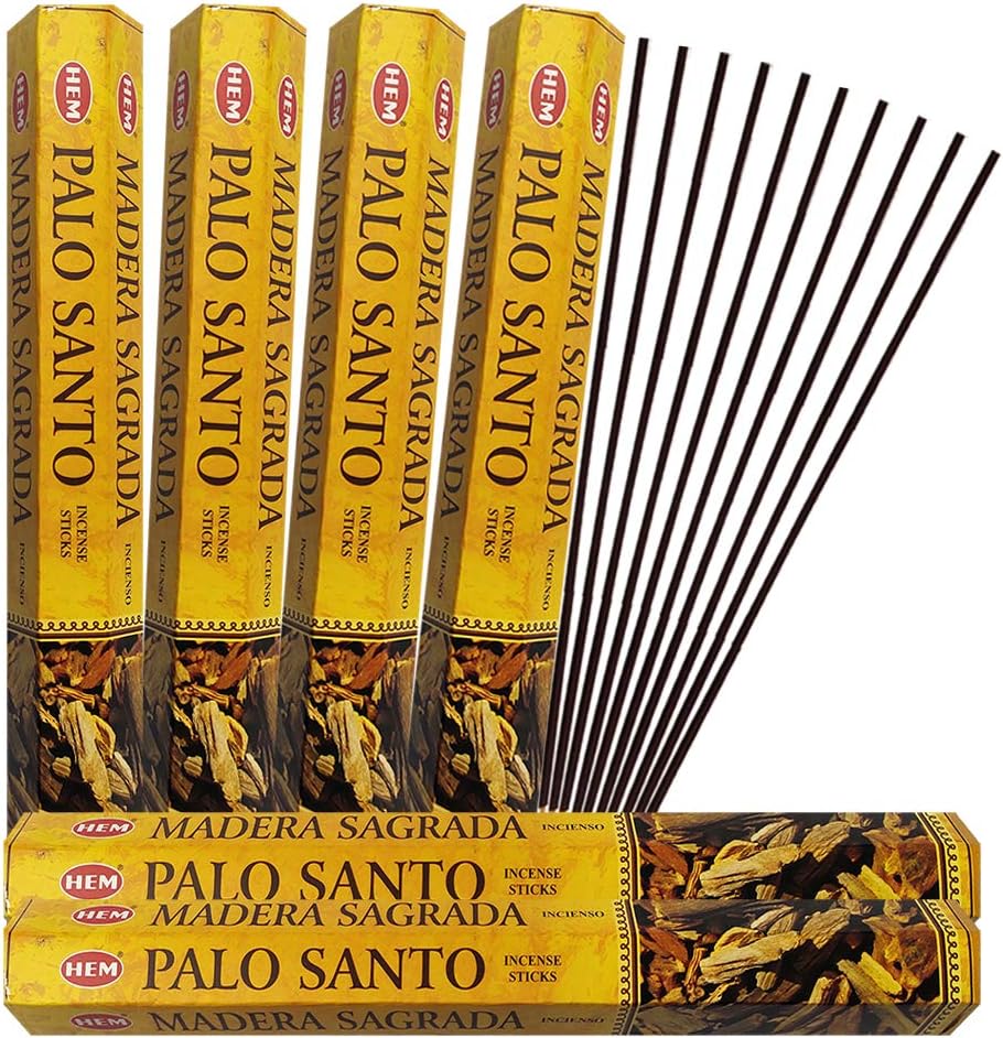 Hem Palo Santo Incense Sticks - 120 Sticks Pack - Incienso Agarbatti Sahumerio