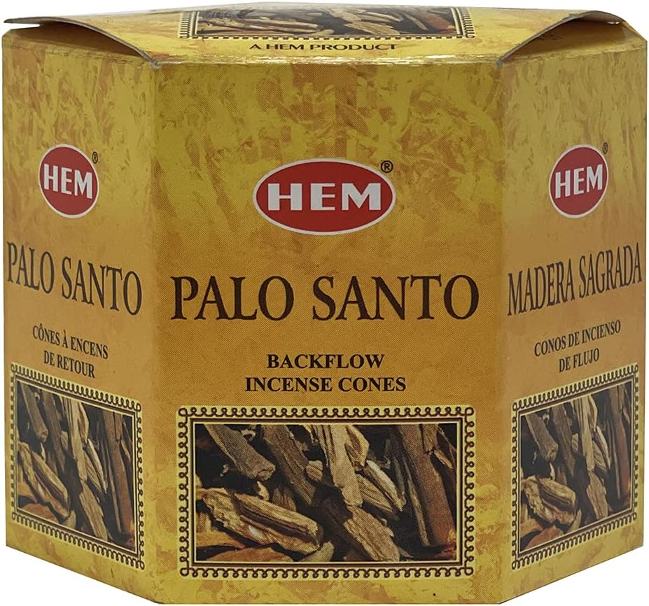 Hem Palo Santo Backflow Incense Cones - 40 cones Pack