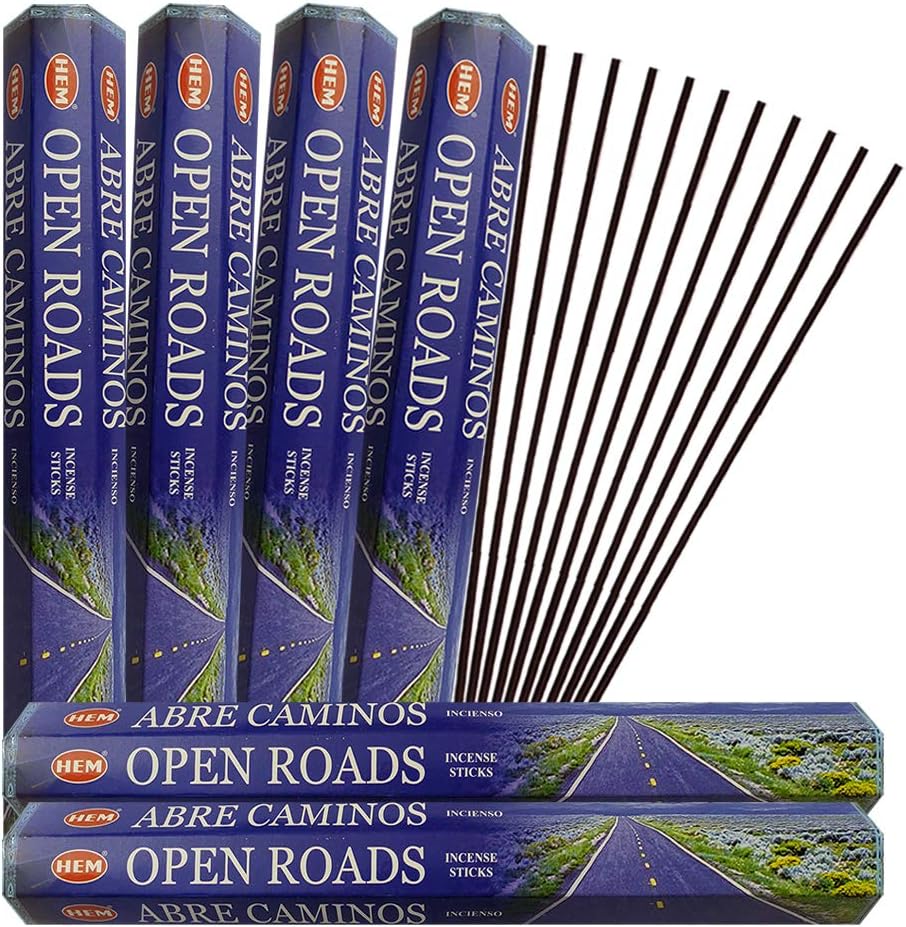 Hem Open Roads Incense Sticks - 120 Sticks Pack - Incienso Agarbatti Sahumerio