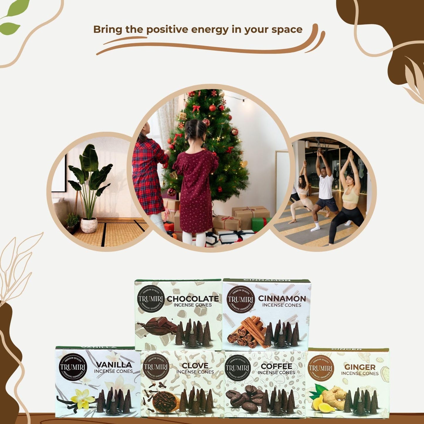 Gourmet Scents Incense Cones Variety Pack of 6 Scents with 10 Cones per Scent - Total 60 Cones