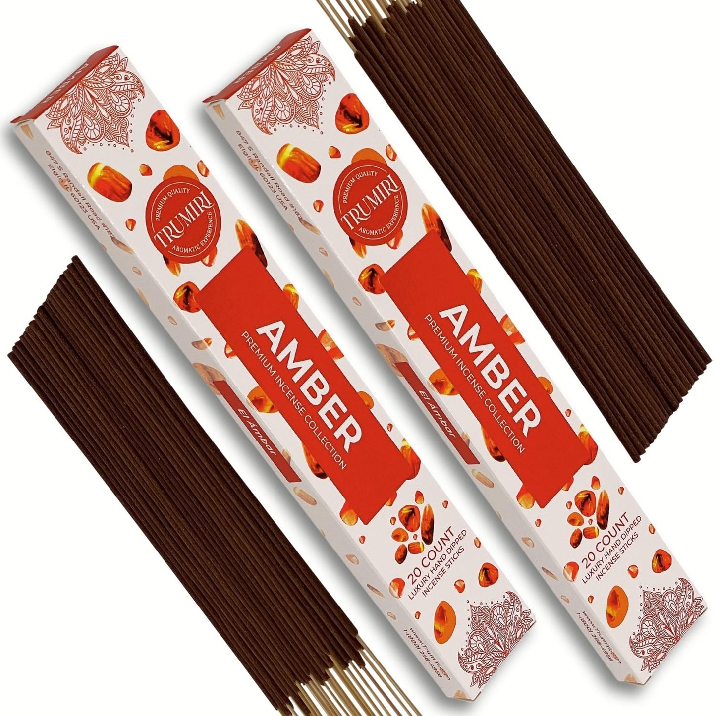 Trumiri Incense Sticks Twin Packs - 2 Packs of 20 Sticks - Total 40 Incense Sticks