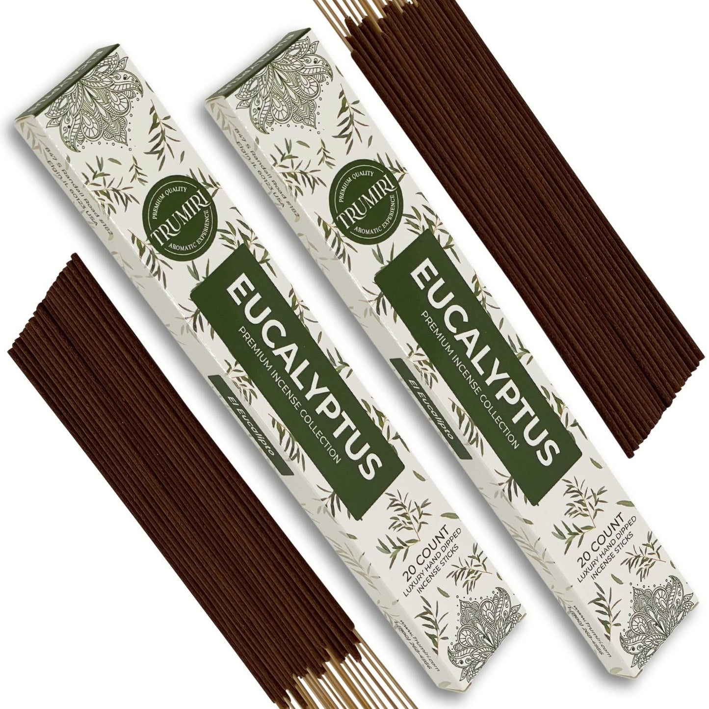 Trumiri Incense Sticks Twin Packs - 2 Packs of 20 Sticks - Total 40 Incense Sticks