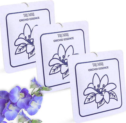 Orchid Essence - Scented Sachets for Drawer and Closet Freshener with Long Lasting Scent - Pack of 3 - Home Fragrance Sachet Bag Dresser Refresher Packet - Olores para Closet De Ropa