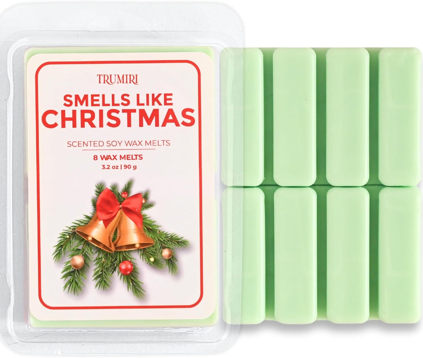 TRUMIRI Smells Like Christmas Scented Wax Melts - Made with Non Toxic Soy Wax and Essential Oils - Long Lasting Strong Scent Pet Safe Candle Wax Cubes Tarts for Warmers - Fall Christmas