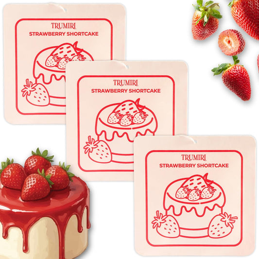 Strawberry Shortcake - Room Deodorizer Gel Odor Eliminator For Home - Pack Of 3 Bathroom Air Freshener Odor Absorber Closet Deodorizer - Non Plug In Strong Scent For Kitchen Trash Basement Shoe Rack