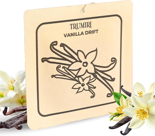 Vanilla - Long Lasting Car Air Freshener Deodorizer Hanging Type Gel Based Scent Diffuser - Aromatizante Ambientador Olores Para Carro - Smell Good Non Toxic Freshner Refresher Fragrance