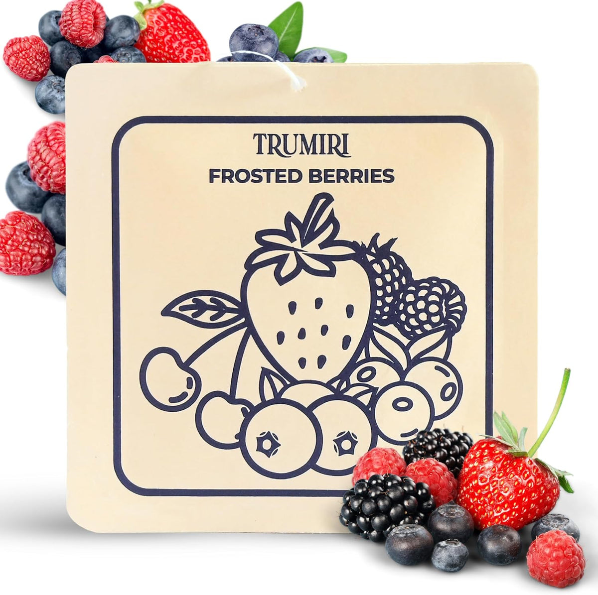 Frosted Berries Scented Drawer & Closet Air Freshener Sachet– Long-Lasting Hanging Sachet Bag, Scent Diffuser, Odor Eliminator, Wardrobes, Dressers– Home Fragrance Gift Set for Women, New Mom Gifts