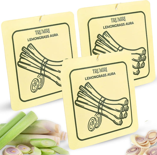 Lemongrass Aura - Room Deodorizer Gel Odor Eliminator For Home - Pack Of 3 - Bathroom Air Freshener Odor Absorber - Long Lasting Non Plug In Strong Scent For Kitchen Trash Basement Rv Closet Smell