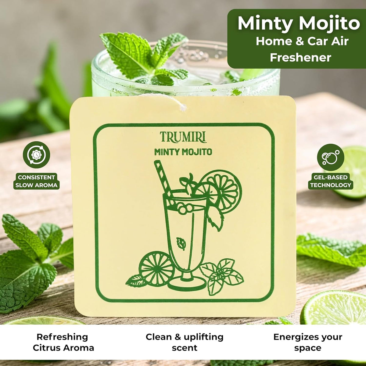 Mint Scented Drawer & Closet Air Freshener Sachet – Long-Lasting Hanging Sachet Bag, Scent Diffuser, Odor Eliminator, Wardrobes, Dressers & Linen Closets, Mint – Home Fragrance Gift Set for Holidays
