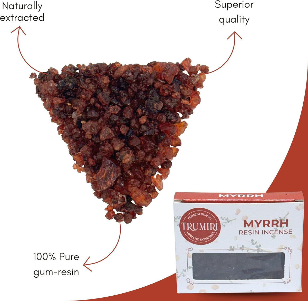 Myrrh Resin Incense - Mirra - Natural Tree Gum Sap - 30g Pack