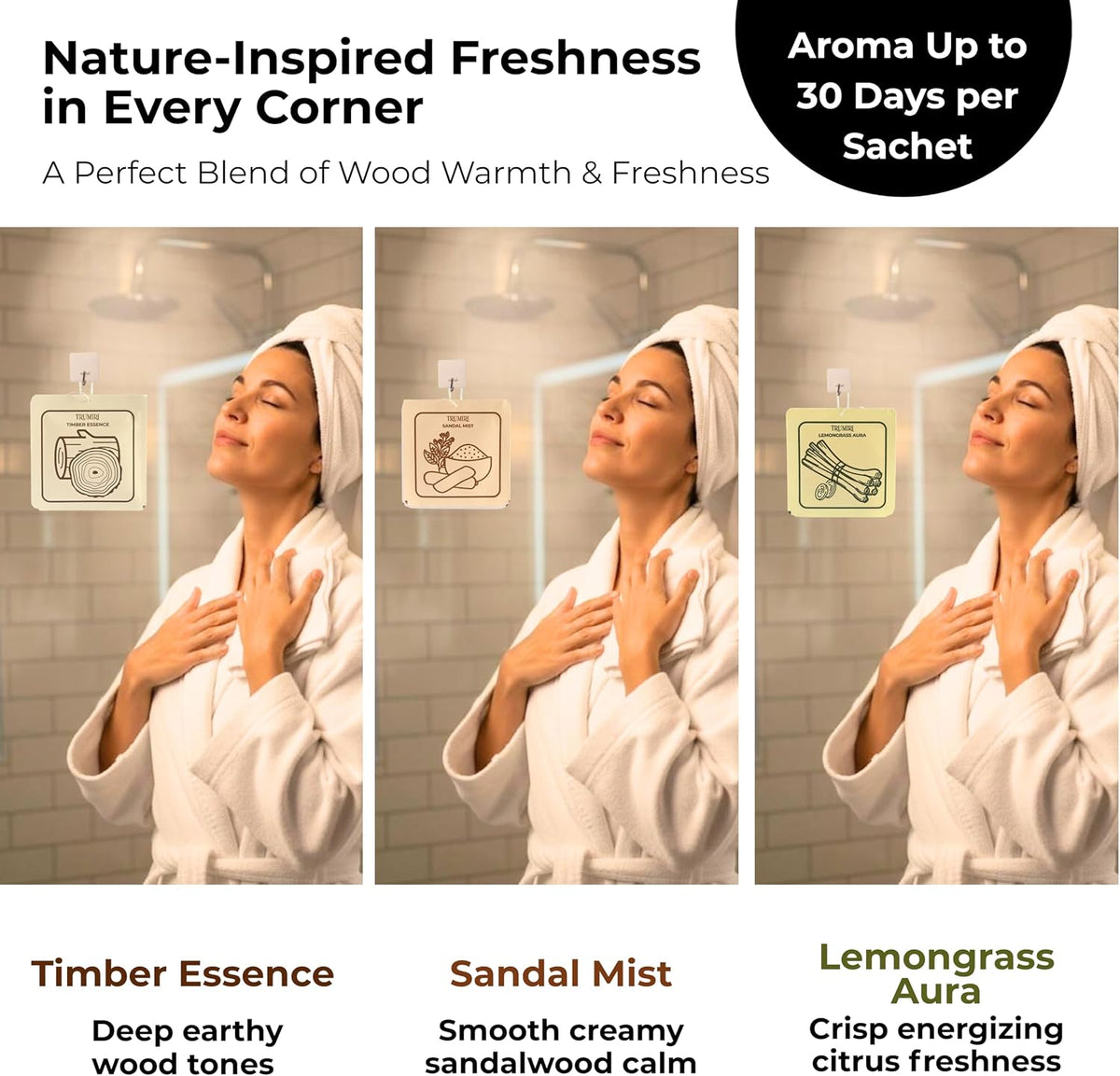 Room Deodorizer Gel Odor Eliminator For Home - Variety Pack Of 3 - Violet Essence|Amber Rose|Jasmine Kiss Bathroom Air Freshener Odor Absorber - Long Lasting Strong Scent For Kitchen Trash Closet