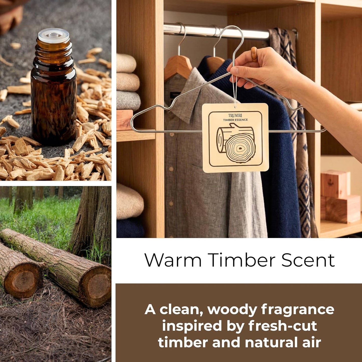 Timber Essence - Room Deodorizer Gel Odor Eliminator For Home - Bathroom Air Freshener Odor Absorber - Closet Deodorizer - Long Lasting Non Plug In Strong...