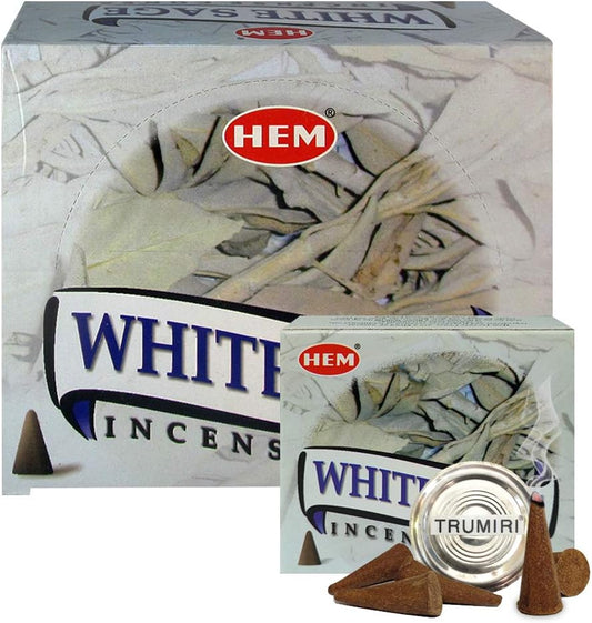 Hem White Sage Incense Cones - 120 cones Pack