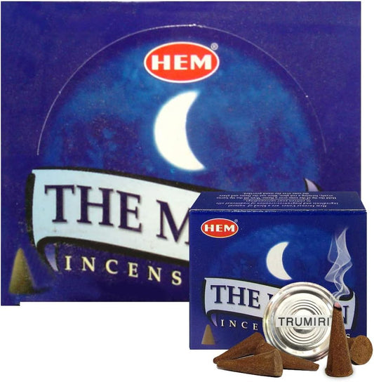 Hem The Moon Incense Cones - 120 Dhoop Cones Pack