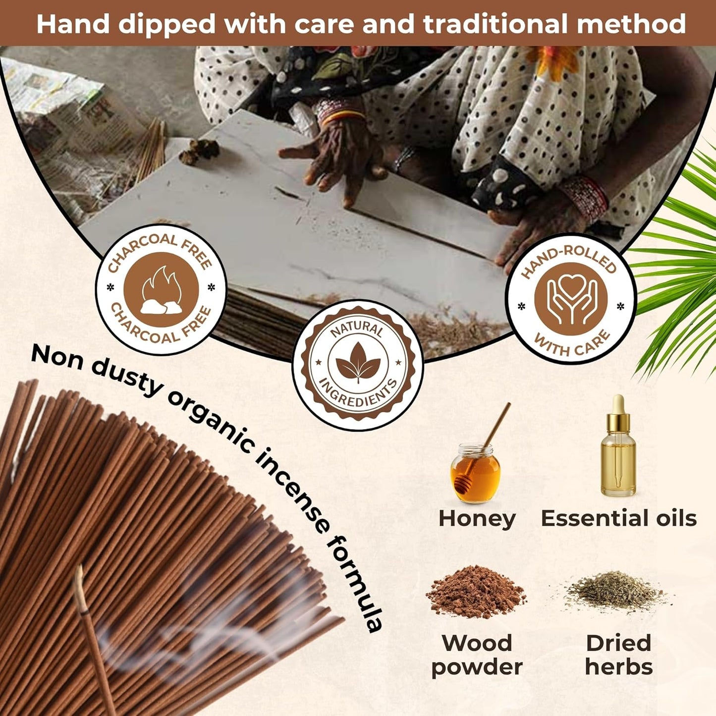 Cinnamon & Vanilla - Combo Pack of Incense Sticks - 100 Insence-Sticks of Each Scent - Total 200 Inscents - Inciensos Aromaticos para La Casa - Made with Natural Non Toxic Ingredients