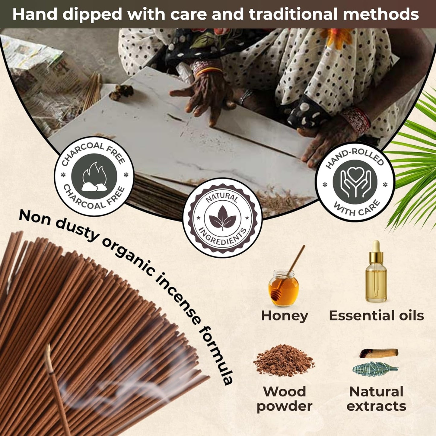 White Sage & Palo Santo - Combo Pack of Incense Sticks - 100 Insence-Sticks of Each Scent - Total 200 Inscents - Incienso for Smudge Rituals and Spiritual Cleansing of Negative Energies