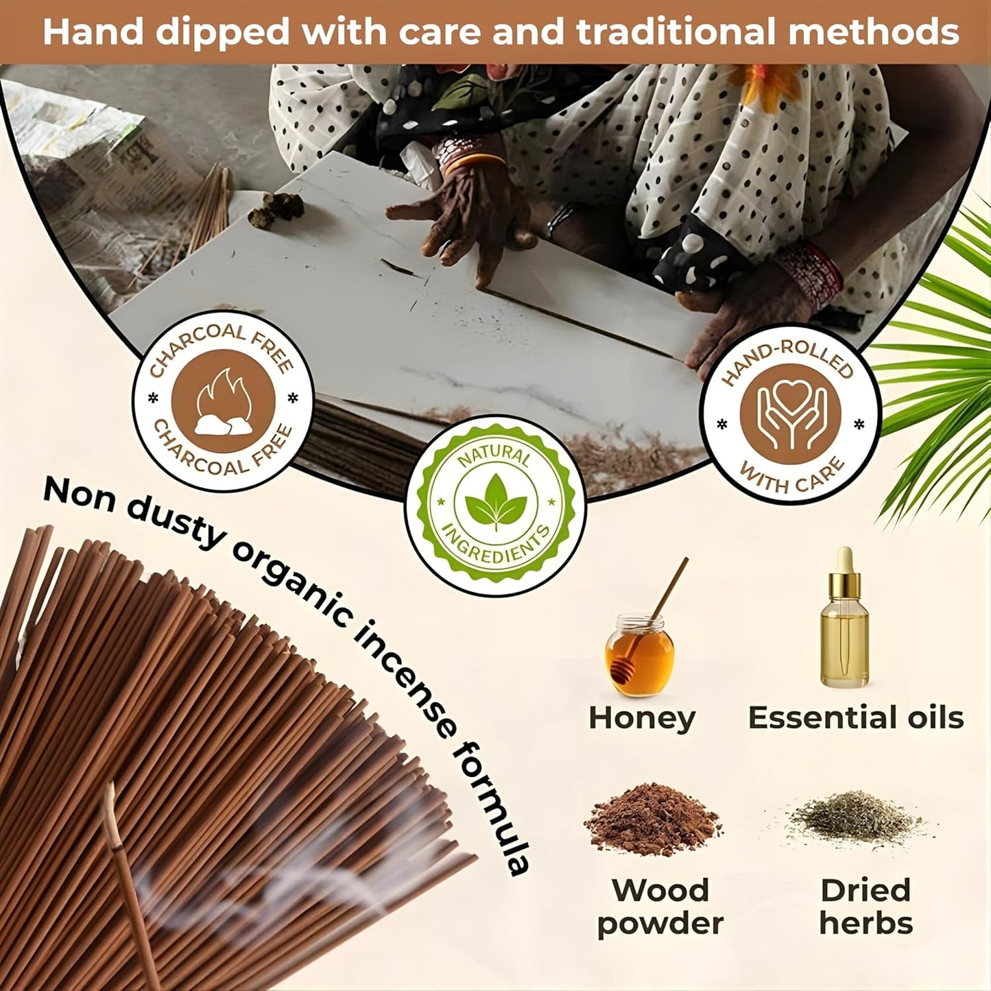 Cedar & Pine - Combo Pack of Incense Sticks - 100 Insence-Sticks of Each Scent - Total 200 Inscents - Natural Insense Made with Non Toxic Ingredients and Essential Oils