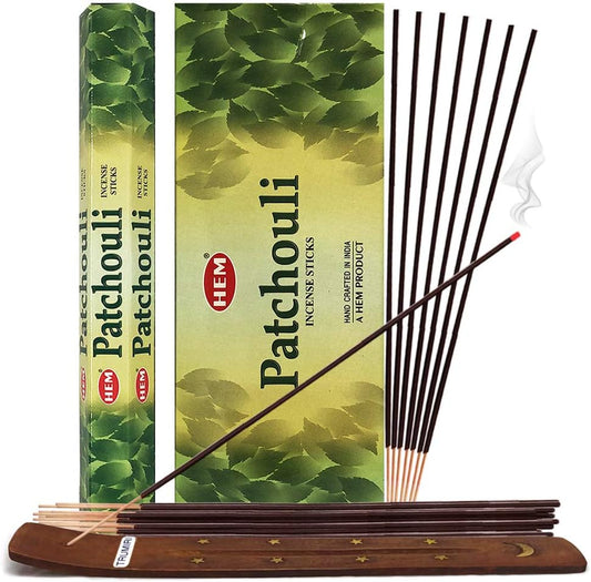Hem Patchouli Incense Sticks - 120 Sticks Pack - Incienso Agarbatti Sahumerio