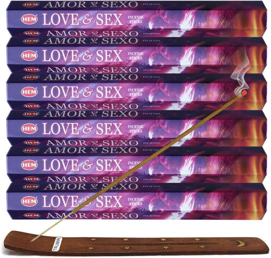 Hem Love Incense Sticks - 120 Sticks Pack - Incienso Agarbatti Sahumerio