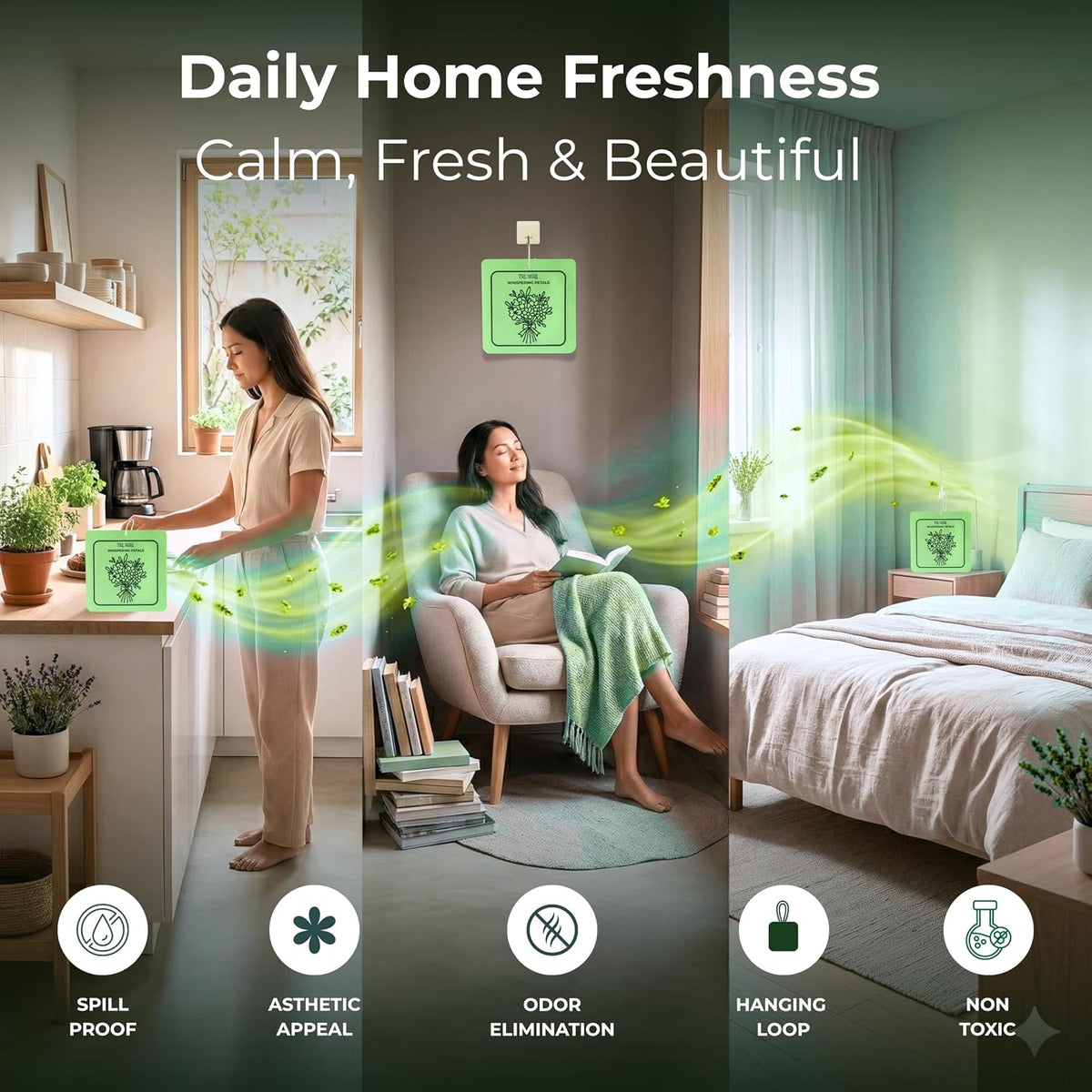 Vanilla Bliss - Room Deodorizer Gel Odor Eliminator For Home - Bathroom Air Freshener Odor Absorber - Closet Deodorizer - Long Lasting Non Plug In Strong Scent For Kitchen Trash Basement Shoe Rack