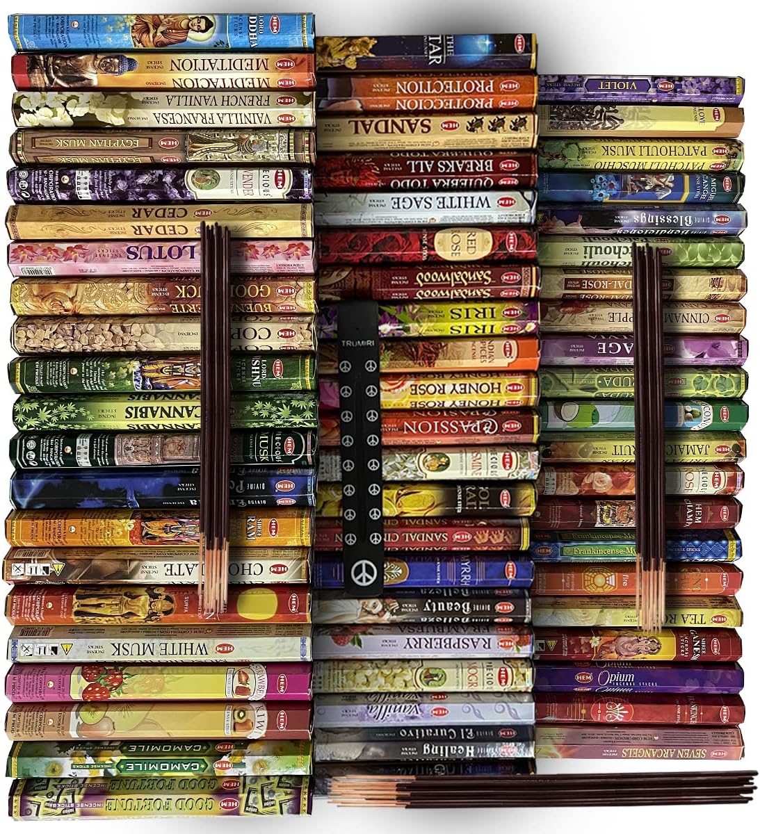 Hem 12 Randomly Selected Scents Incense Sticks Variety Pack - 20 sticks/scent - Total Approx 240 Joss Sticks Incienso Sahumerio