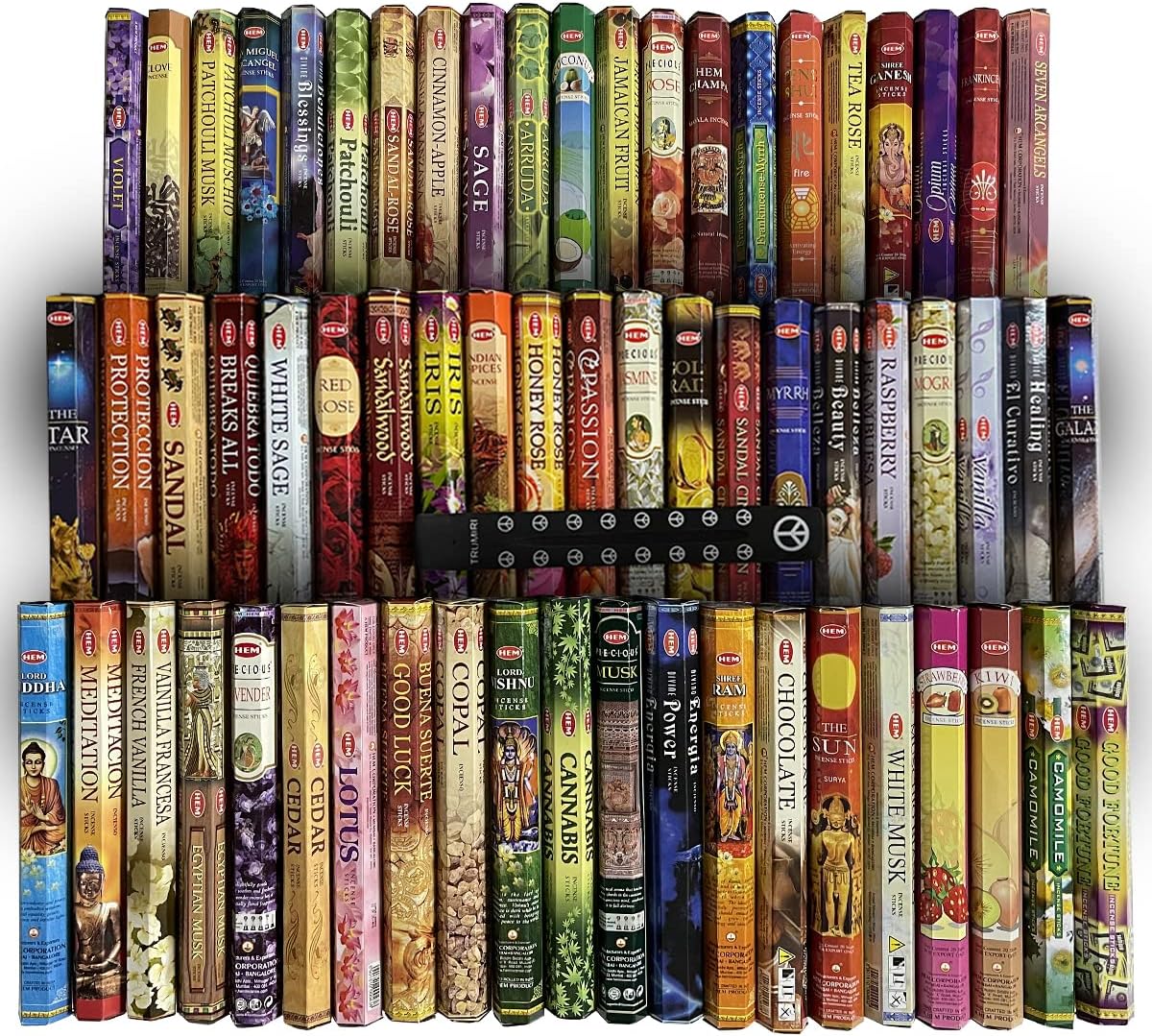 Hem 12 Randomly Selected Scents Incense Sticks Variety Pack - 20 sticks/scent - Total Approx 240 Joss Sticks Incienso Sahumerio