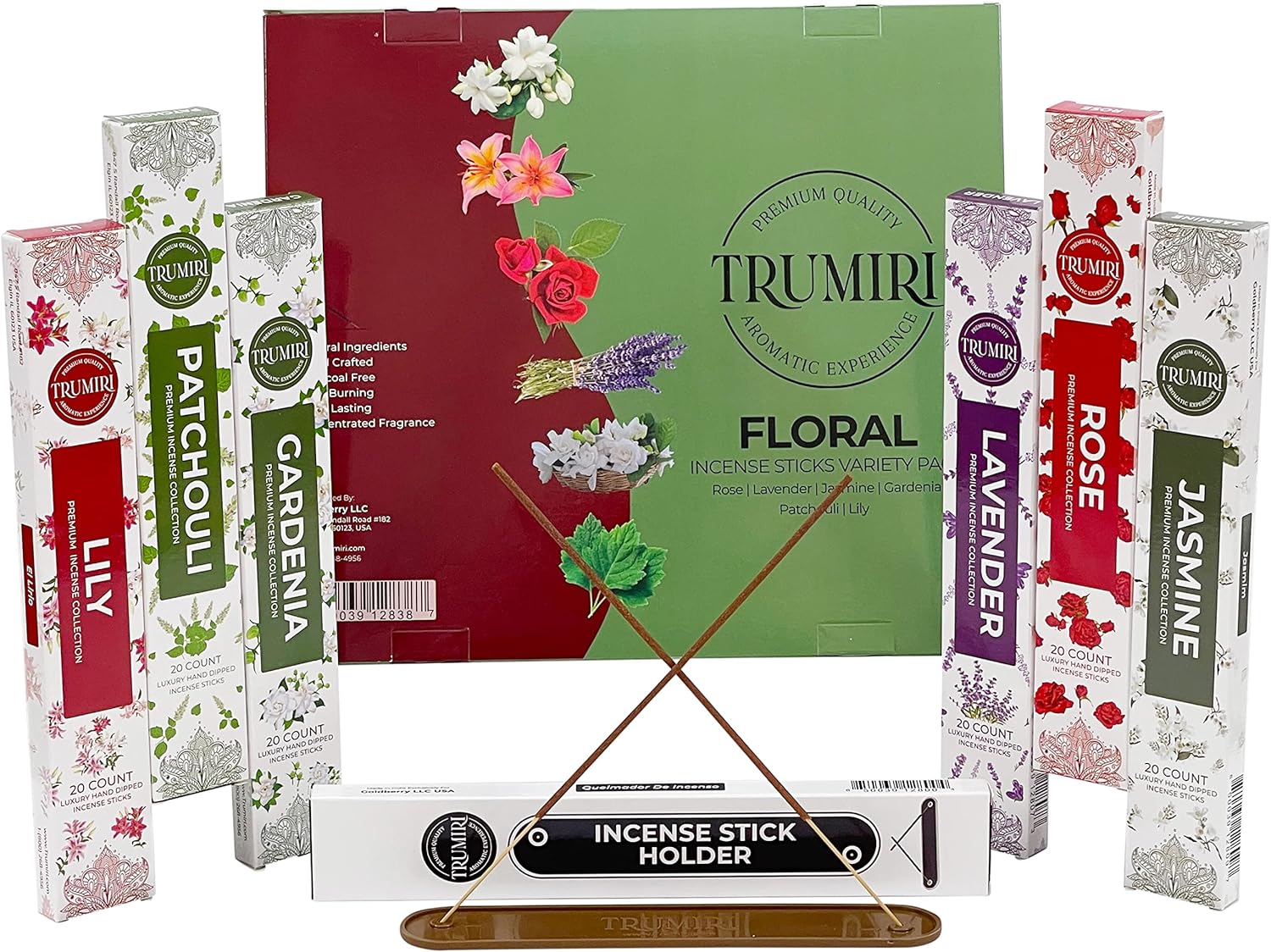 Hem Resin Incense Variety Pack – Slow Burn With Steel Mesh Tray Bundle