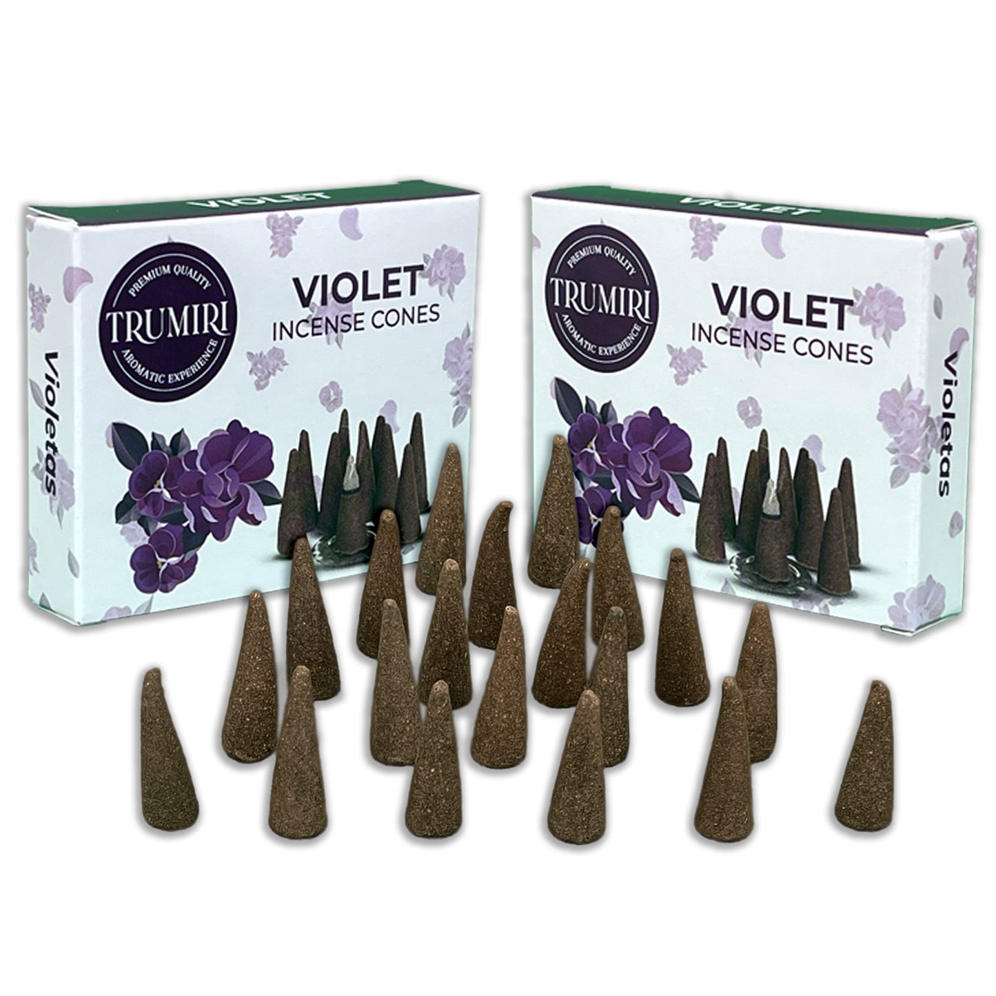 Trumiri Incense Cones Twin Packs - 2 Packs of 10 Cones - Total 20 Cones