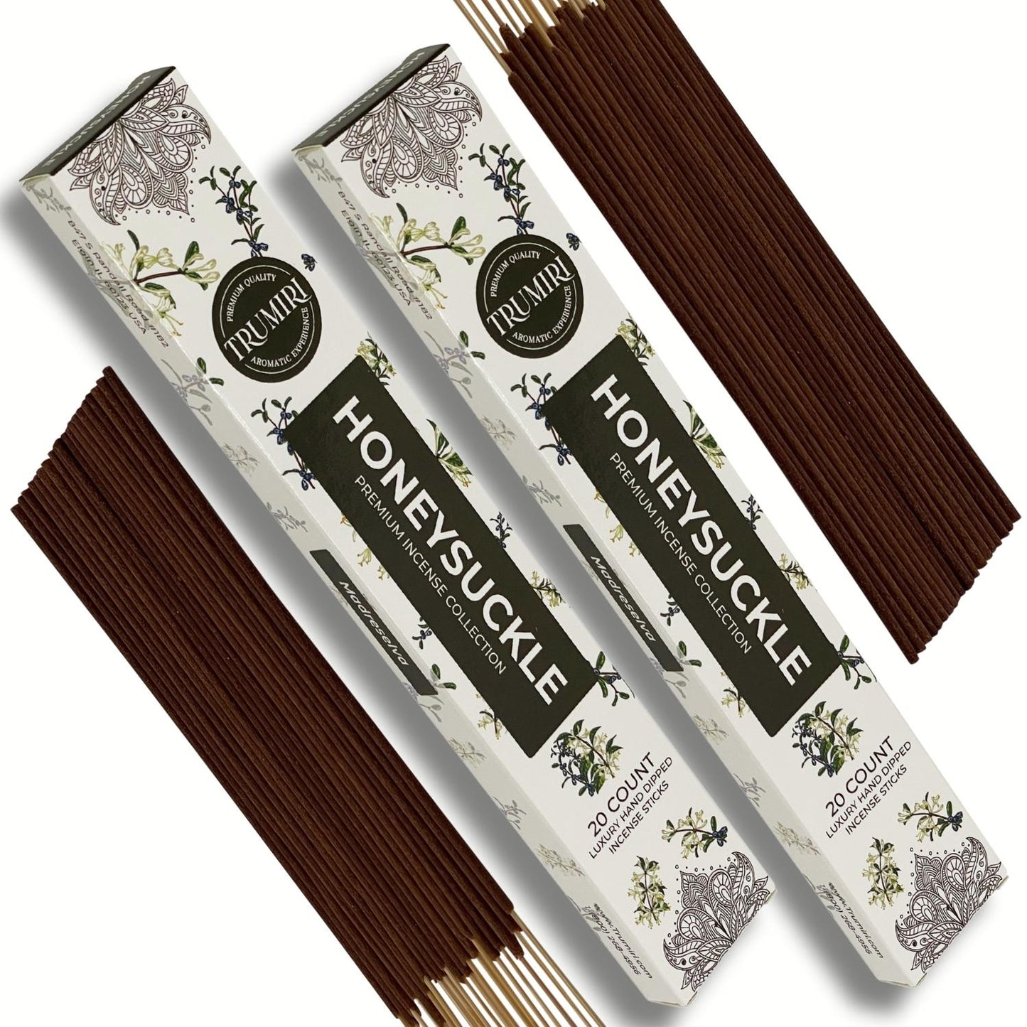 Trumiri Incense Sticks Twin Packs - 2 Packs of 20 Sticks - Total 40 Incense Sticks