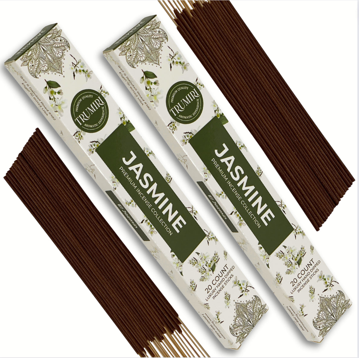 Trumiri Incense Sticks Twin Packs - 2 Packs of 20 Sticks - Total 40 Incense Sticks