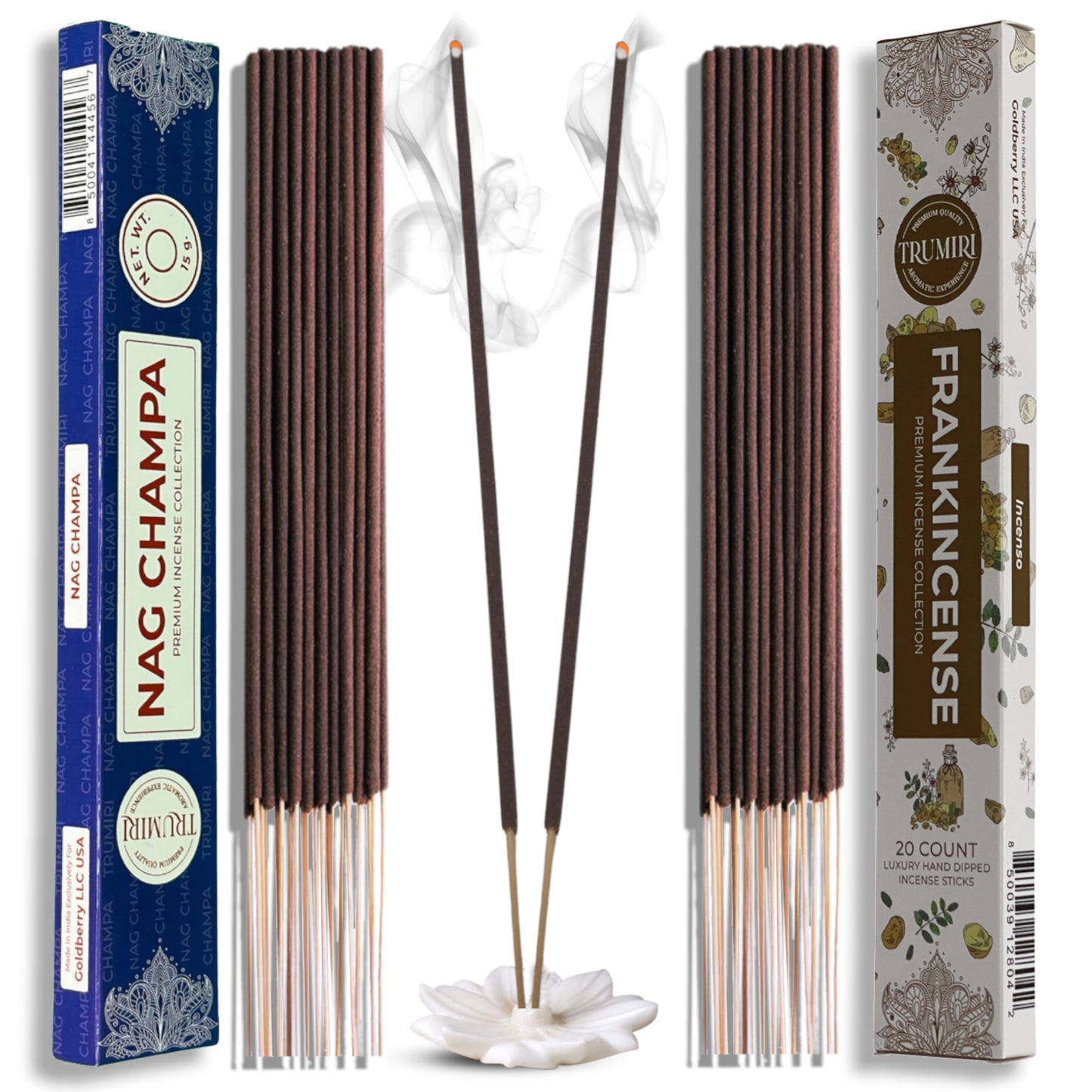 Trumiri Incense Sticks Combo Packs - 20 Sticks per Scent - Total 40 Incense Sticks