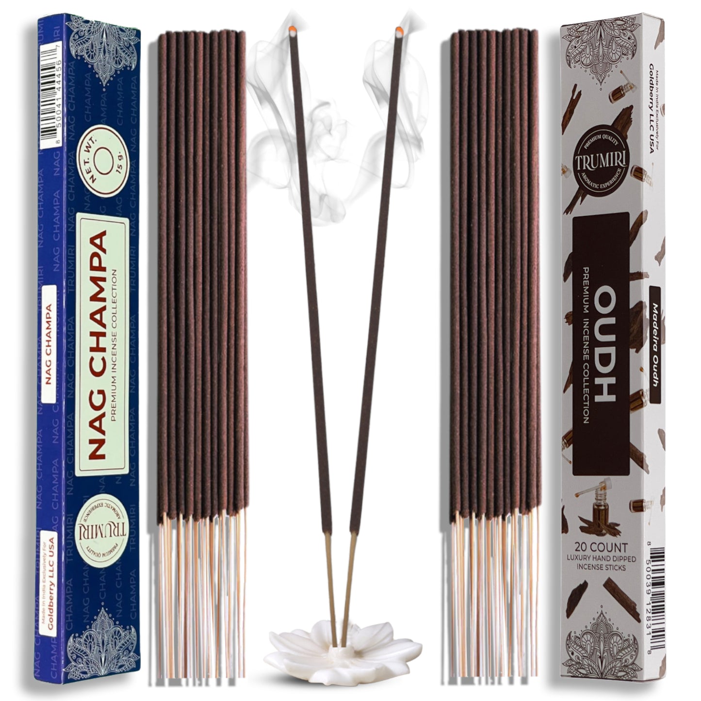 Trumiri Incense Sticks Combo Packs - 20 Sticks per Scent - Total 40 Incense Sticks