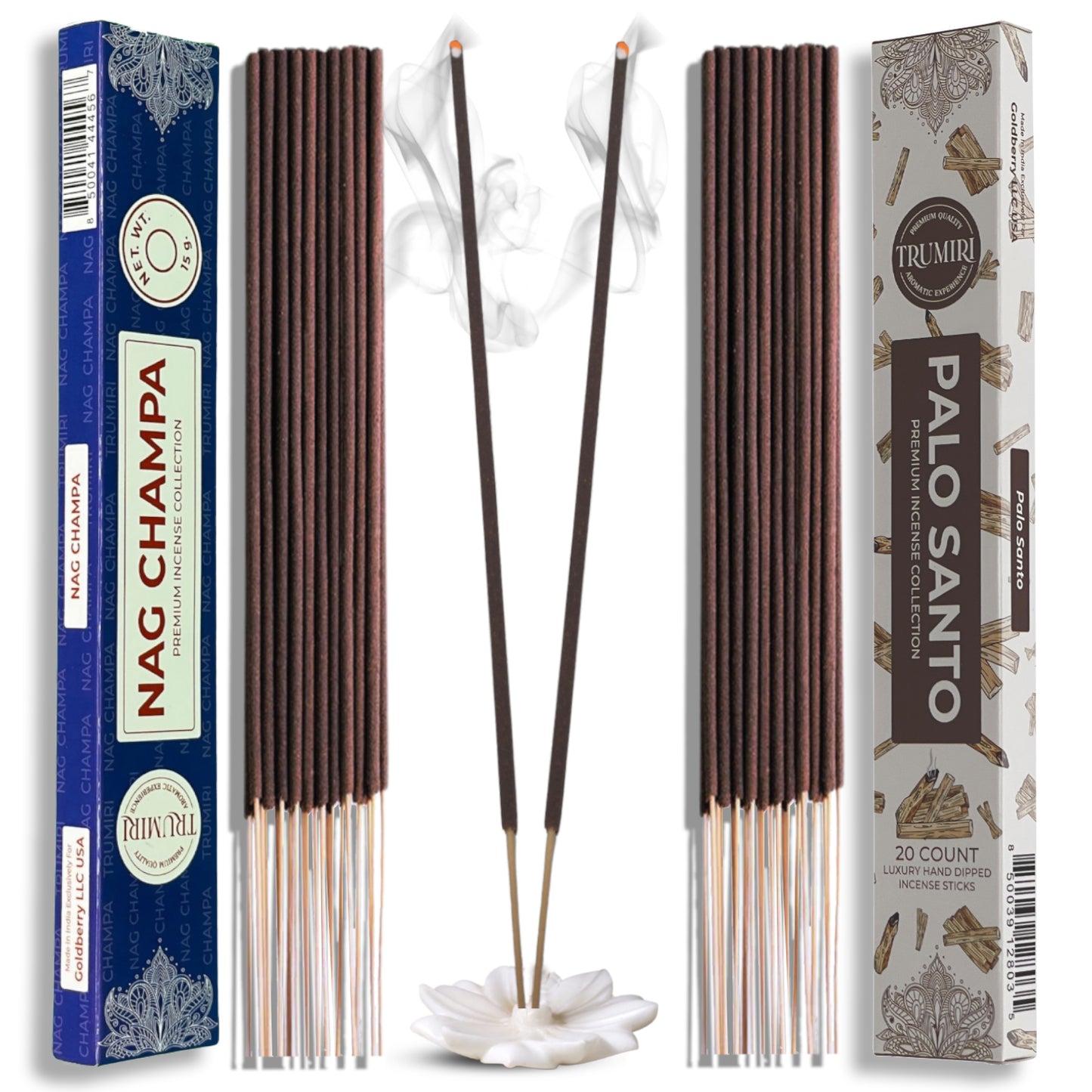 Trumiri Incense Sticks Combo Packs - 20 Sticks per Scent - Total 40 Incense Sticks