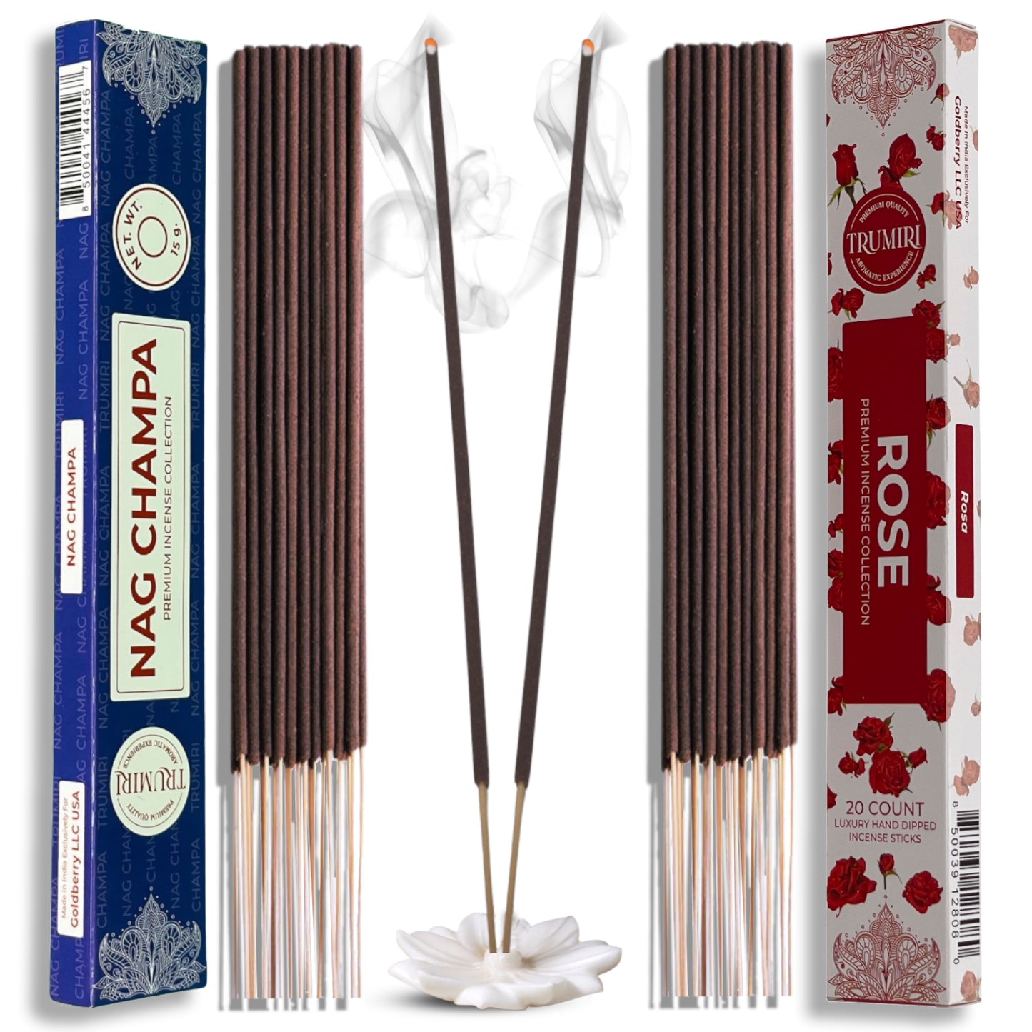Trumiri Incense Sticks Combo Packs - 20 Sticks per Scent - Total 40 Incense Sticks