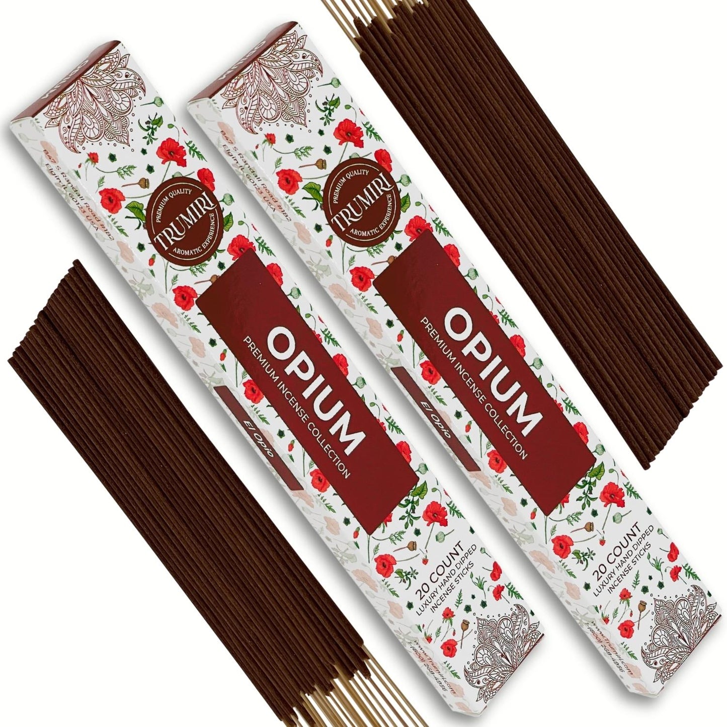 Trumiri Incense Sticks Twin Packs - 2 Packs of 20 Sticks - Total 40 Incense Sticks