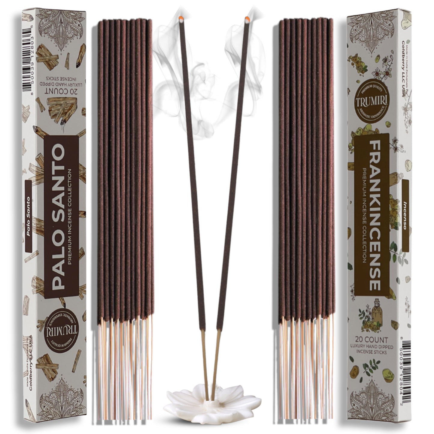 Trumiri Incense Sticks Combo Packs - 20 Sticks per Scent - Total 40 Incense Sticks
