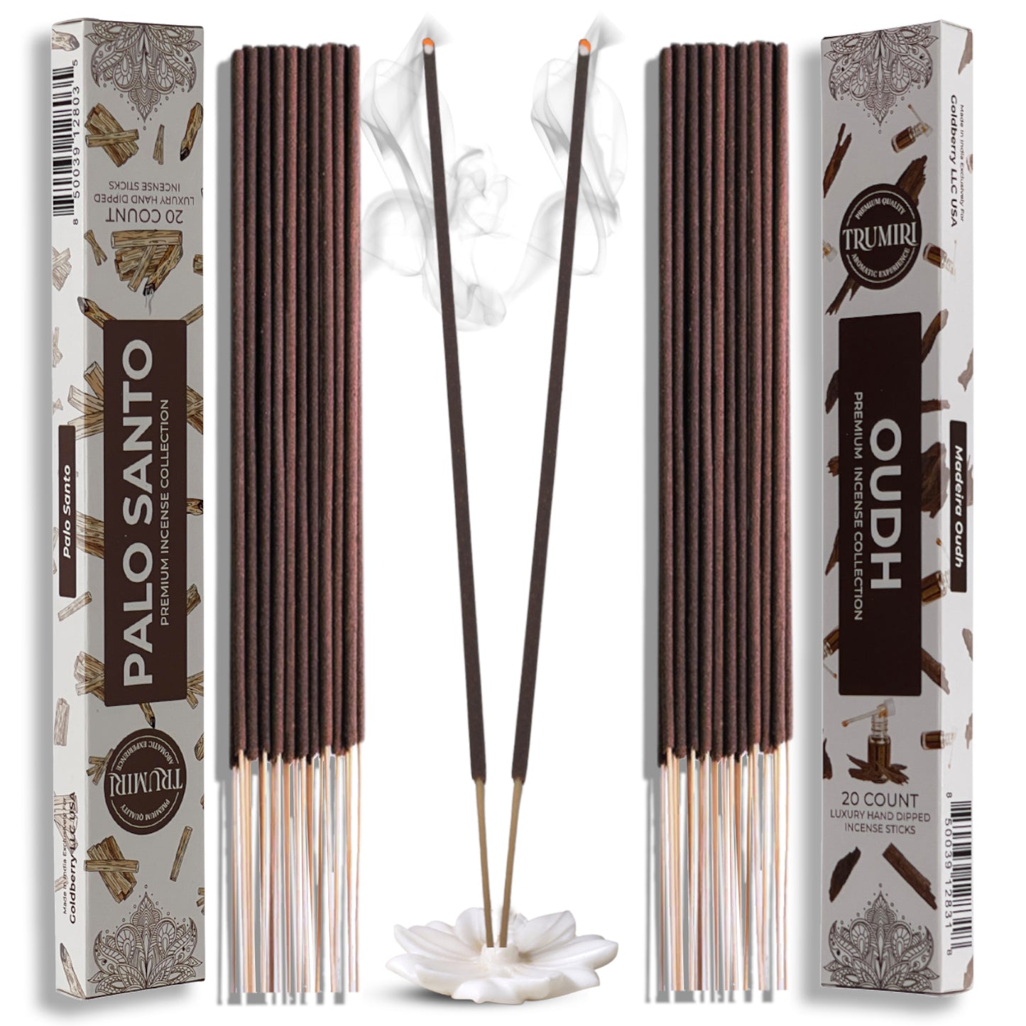 Trumiri Incense Sticks Combo Packs - 20 Sticks per Scent - Total 40 Incense Sticks