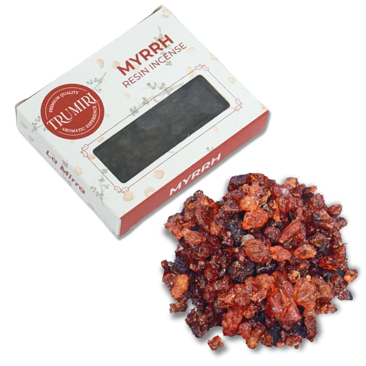 Myrrh Incense Resin Mirra Natural Tree Gum Sap for Spiritual Rituals Smudging - 30g Pack